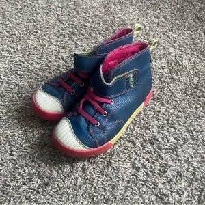 Girl's Keen Encanto Scout High Top Shoes Velcro  Leather Toddler Size 12
